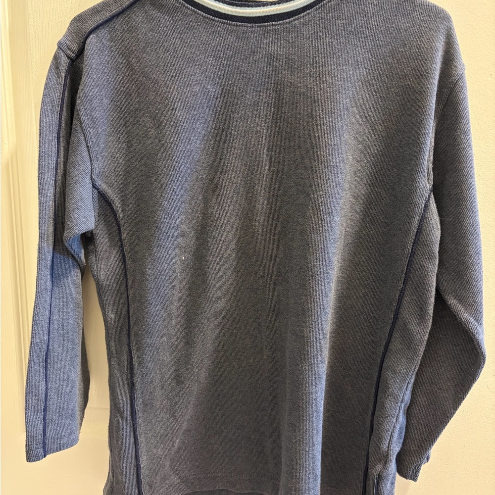 Vintage Grandpacore Blue Long Sleeve Sweater Men’s Large Cotton/Poly Blend